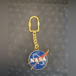 Golden NASA Vector Keychain Space Gift Moon